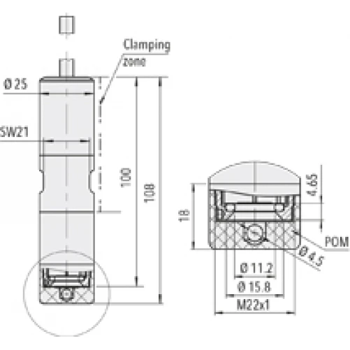 Trafag Hydrostatische niveautransmitter 8439.69.2358.42.19.61 0 ... 400 mbar - Afbeelding 3