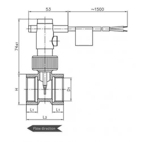 Stromingsschakelaar type: VK320M0P10PI41 | 3/4" (DN20) aansluiting - Afbeelding 3