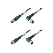 Conector Müller M12x1 con cable de PVC