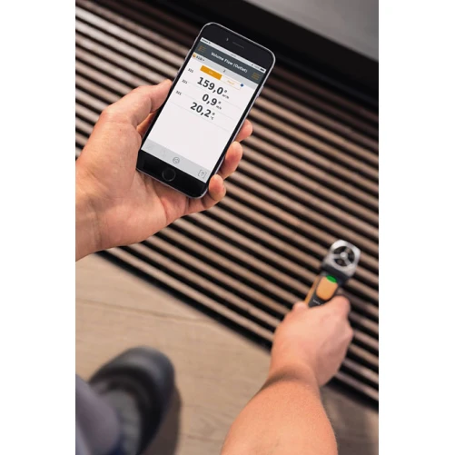Testo 410i - Windvaan-anemometer bediend met smartphone - Afbeelding 3