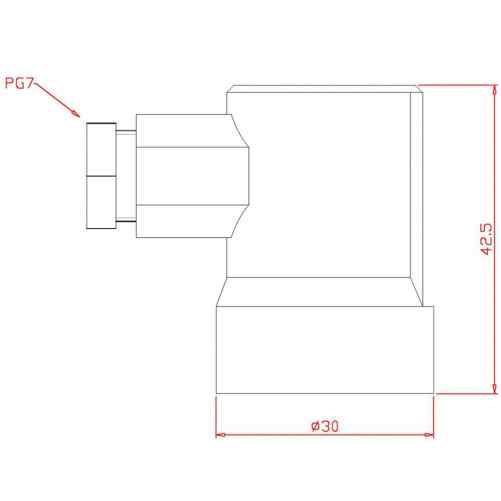 Beschermkap met wartel PG7 voor PF243L, PS245, PFS243, VS245, T27, MS, PS – Image 2