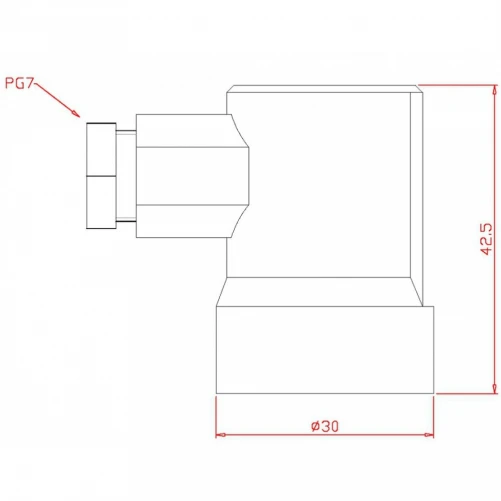 Beschermkap met wartel PG7 voor PF243L, PS245, PFS243, VS245, T27, MS, PS - immagine 2