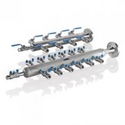 Cabeçalhos de ar / L212-NGB-B044PW - 12 vias - com suporte de montagem