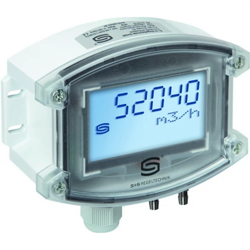Premasreg 7165-U / W Display 0...5000Pa 0-10V, 1xW, Volumestroommeetomvormer, TYR II