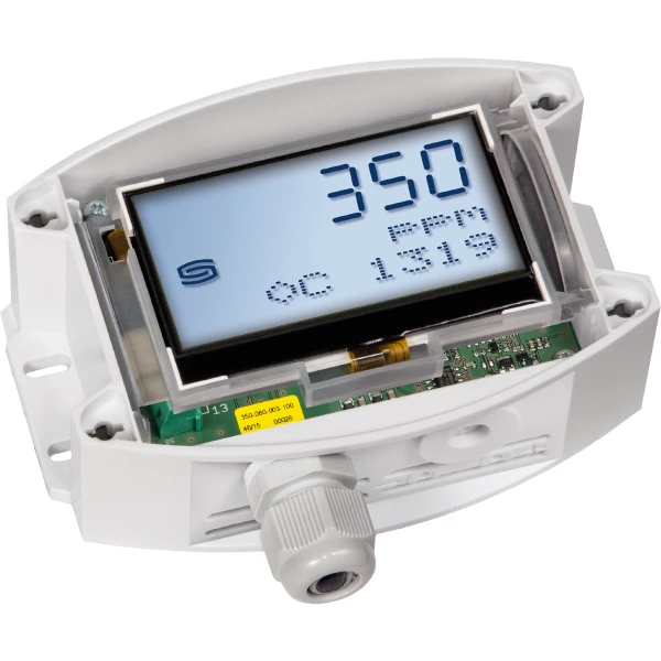ACO2-W-Display 0...2000 / 5000ppm, 0-10V / 4-20mA & Wisselcontact, Opbouw-CO2-opnemer TYR II - Afbeelding 3