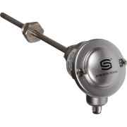 ETF6 PT1000 250 / 80mm Q, conector de chassis para ficha M12, sensor de temperatura aparafusado com espaçador