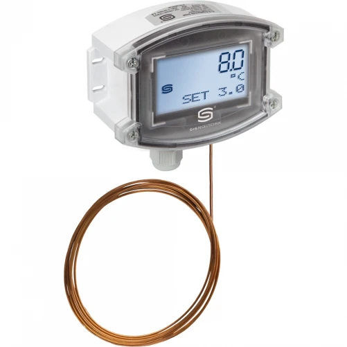 FS20-UW-HE Display L=6, capillare 0m, 0..+15°C, 2x 0-10V, 1x commutazione, con elemento riscaldante TYR II