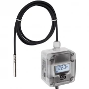 Ecrã HFTM-I Q, 4...20mA, terminal de chassis 5P para M12, sensor de temperatura do cabo