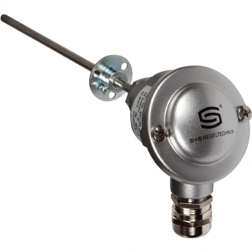 RGTF1 PT1000 200mm KV med kabelforskruning, røggas-temperatursensor med afstandsstykke