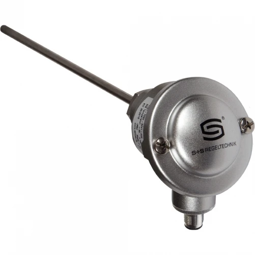 TF54 Pt100 (4-wire) 400mm Q, chassis socket for M12 plug, temperature sensor