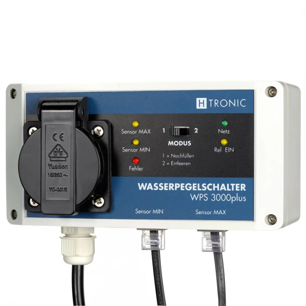 Interruptor H-Tronic Water level switch incluindo 2 sensores de água com 10 m de comprimento de cabo cada WPS3000plus