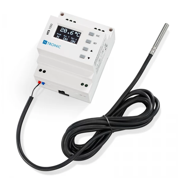H-Tronic Temperaturschalter HTS 1000 DIN-Schiene | 2 x potentialfreie Relais (Wechsler)