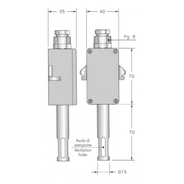 Sensor de resistencia RTD RAB
