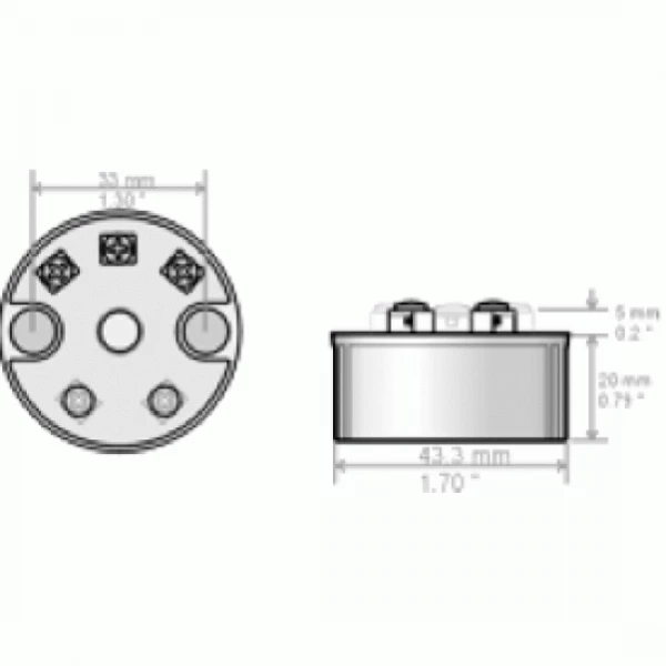 S-Products Headmount temperatuurtransmitter R82000 - Afbeelding 2