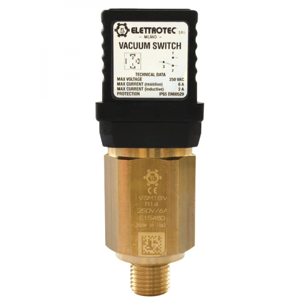 Presostato de vacío regulable VSM / -100 ... -500 mBar (Elettrotec)