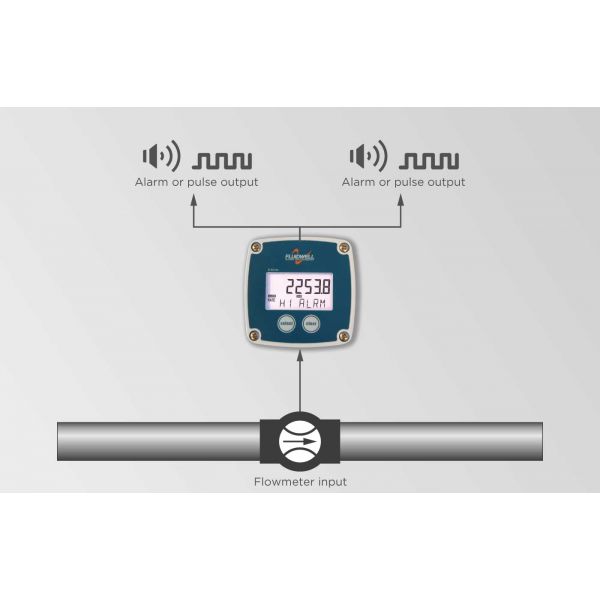 Fluidwell B Series - B-ALERT Basic - Flow rate Monitor / Totalizer – Image 3