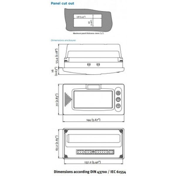Fluidwell batchcontroller D-Series - D030-P (pulsingang, 1 traps relaisuitgang) – Bild 4