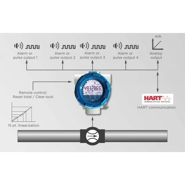 Fluidwell E Series – E018 Explosion proof - Flow rate Monitor / Totalizer - Εικόνα 4