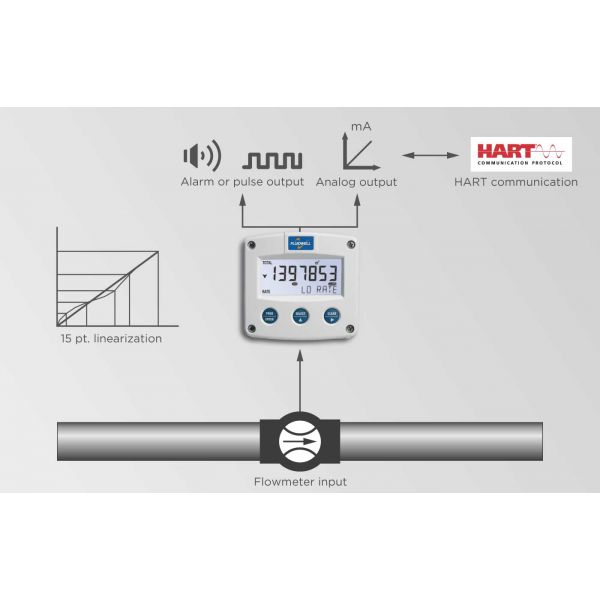 Fluidwell F Series - F018 Intrinsically Safe - Flow rate Monitor / Totalizer - Imagen 4