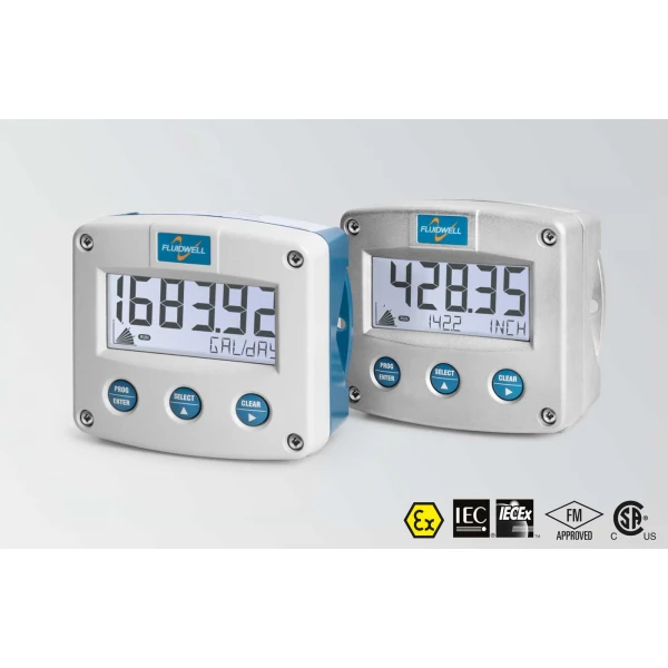 Fluidwell F Series - F090 - Multi Purpose display loop-powered with large digits