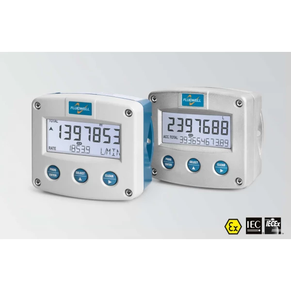 Fluidwell F Series - F112 Intrinsically Safe - Flow rate Indicator / Totalizer