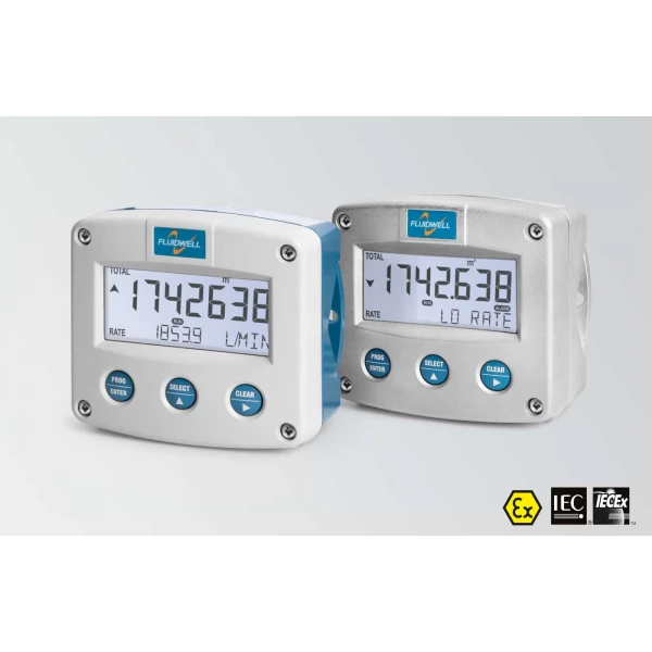 Fluidwell F Series - F118 Intrinsically Safe - Flow rate Monitor / Totalizer
