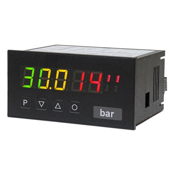 Digitale indicator DC stroom/hoog DC voltage - standaardsignaal, hoogte karakters 14 mm M2-H tricolour | 96 x 48