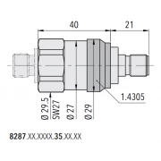 Alternative view of Trafag EPI Druktransmitter dunne-film op staal 8287.84.3317.35.19.44.61