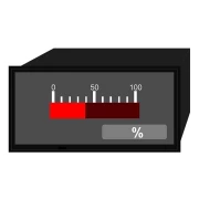 Gráfico de barras indicador digital 10 segmentos BHO1.BVO1 | 48 x 24