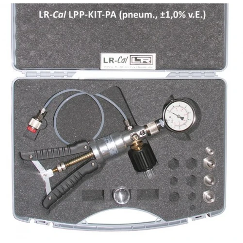 Pneumatische Drukkalibratiepomp met digitale manometer LPP-40+DM80, Bereik -1 / + 40 Bar - immagine 2
