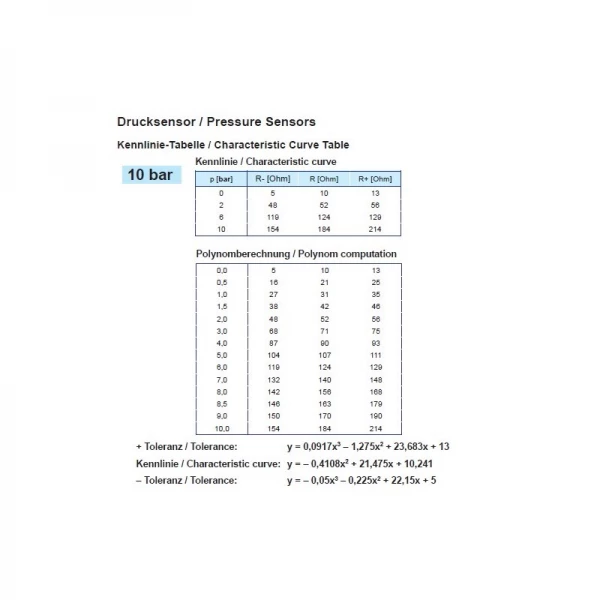 VDO Pressure sender 0-10 Bar - M10 - VDO 360 081 038 003C - Imagem 3