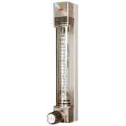Caudalímetro de área variable (VA) Serie 1200 SVC (165 MM con válvula), Caudal 16-160 ml/min.