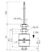 Alternative view of RVS niveau vlotterschakelaar SRS-IMP
