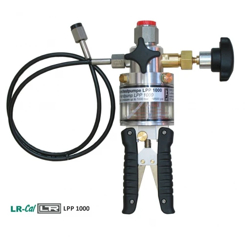 Pneumatische Druckkalibrierpumpe komplett LPP-KIT-HD-20-1000, Bereich 0 ... + 1000 Bar