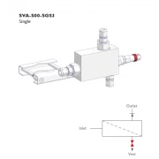 Single Vent Purge Block SVA-S00-SCS4 inkl. ATK-ES Anti-Tamper Key 316