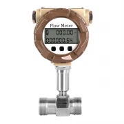 Liquid flow turbine meter: 32 mm, range 1.5 - 15 m3/hour, 4-20 mA and display