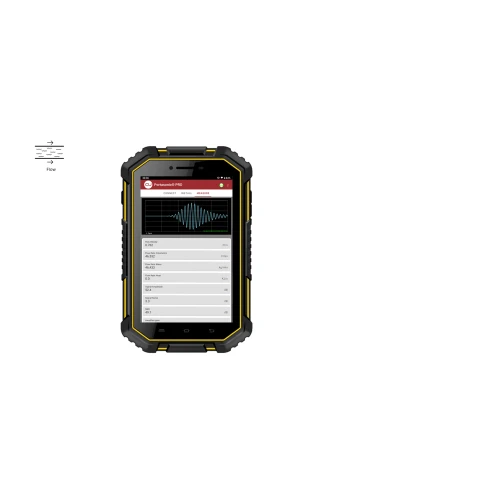 Draagbare ultrasone clamp-on flowmeter op een tablet met drukcalculator / Portasonic® PRO - Afbeelding 2