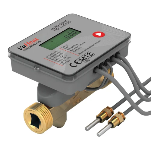 Ultrasonic heat meter DN40 - Qp 10 (1 1/2" reducing connections included) / VHU-40-P-MB