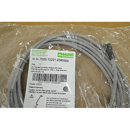 Murr Elektronik M12x1,5 connector met 3.00 mtr. PUR kabel - Afbeelding 2
