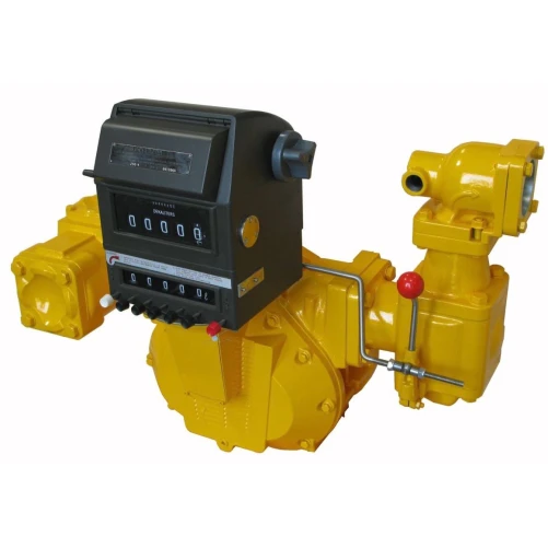 Bulk flowmeter, totalisator, klep en mechanische koppeling
