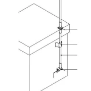Standard aluminum mast 4.5 m, type B for weather stations