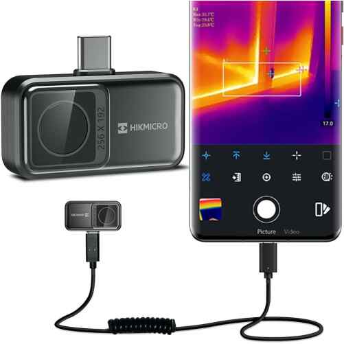 HIKMICRO Mini2 Warmtebeeldcamera 256x192 Thermische pixels, 25Hz, USB-C - Imagem 2