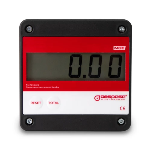 Flowmeter voor diesel, smeermiddelen, biodiesel | MGE-110 · ELEKTRONISCH 5-110 l/min · ±0,5% · F1" - LCD display – Image 2