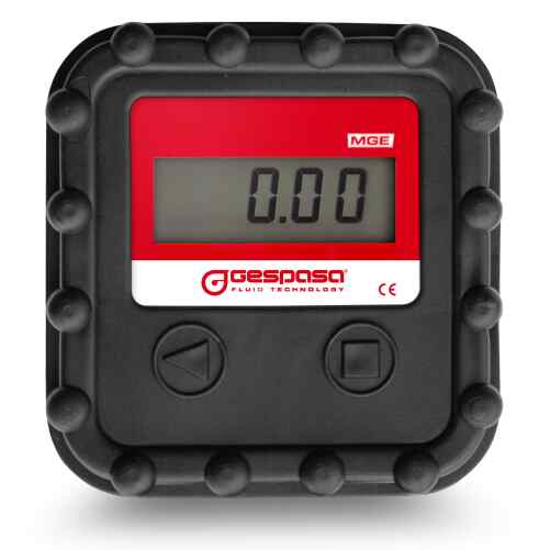Flowmeter voor smeermiddelen en diesel | MGE-40 · ELEKTRONISCH 2-40 l/min · ±0,5% · F1/2" - LCD display - immagine 2