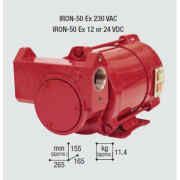 BOMBA DE HIERRO AUTOASpirante AUTOASpirante -50 Ex 230V AC, 12V & 24V DC modelos disponibles