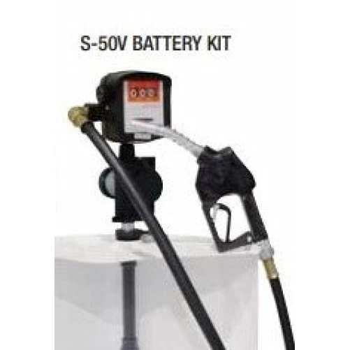 S-IRON-50 VERTICAL PUMP KIT-12 or 24V DC + PA-60 NOZZLE + MG-80 METER