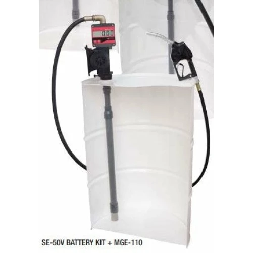 SE-IRON-50 VERTIKAL PUMPE KIT-12 eller 24V DC + PA-60 DYSE + MGE-110 METER