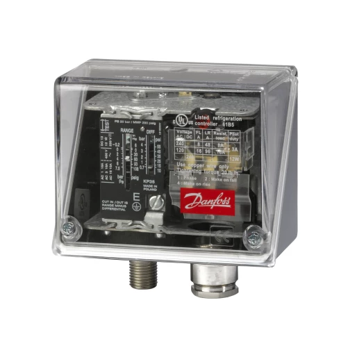 Regulator ciśnienia Danfoss KPI35, Zakres : -0,2 / 8 Zróżnic. : 0,4 / 1,5 Przyłącze : G 1/4"