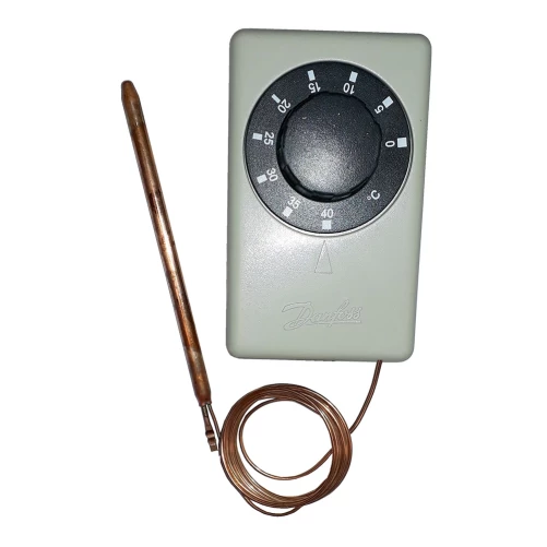 Termostat universal UT-73 ytmonterad koppar 0/+40 gr. C kap. rör 1,5 mtr.