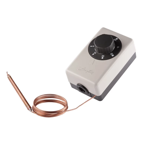 Thermostaat universeel UT-72 opbouw incl. voelerklemmen koper -30/+30 gr. C cap. leiding 1,5 mtr.